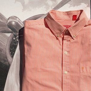 IZOD Orange Square Long Sleeve Shirt